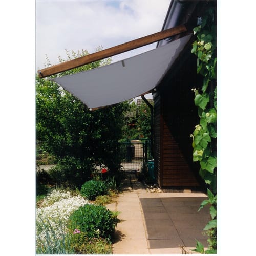 FLORACORD Sonnensegel, rechteckig, 330 x 140 cm - silberfarben