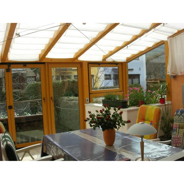 FLORACORD Sonnensegel, rechteckig, 220 x 61 cm - weiss