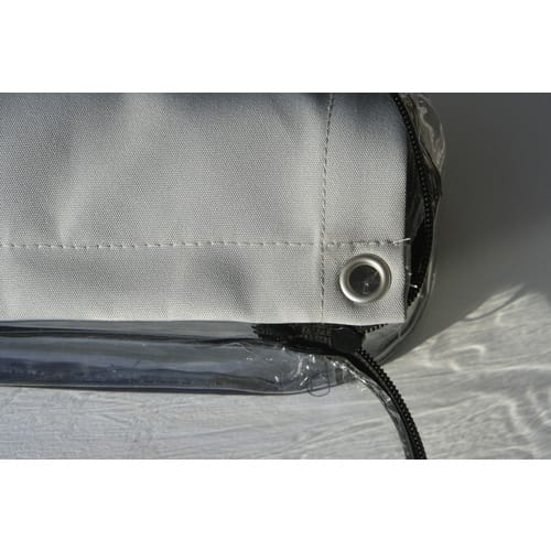 FLORACORD Balkonverkleidung, Polyester, LxH: 300 x 65 cm - silberfarben
