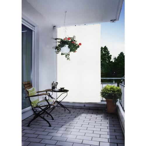 FLORACORD Senkrechtsonnensegel, rechteckig, 230 x 140 cm - weiss