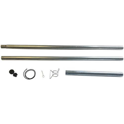 PEDDY SHIELD Stahlmast-Set, für Sonnensegel, Stahl - silberfarben