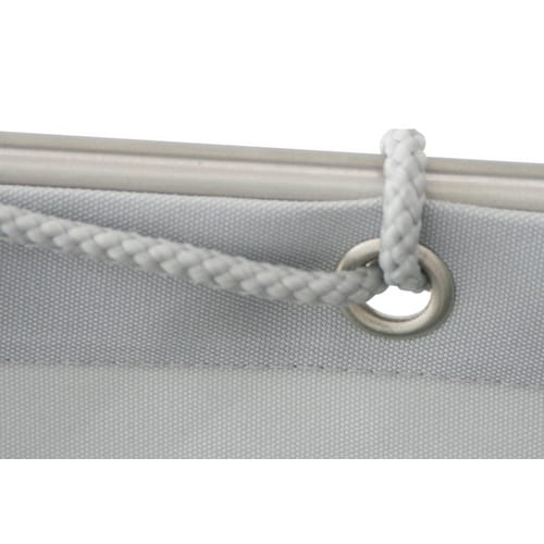 FLORACORD Balkonverkleidung, Polyester, LxH: 300 x 90 cm - silberfarben