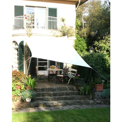 PEDDY SHIELD Vierecksonnensegel, 300 x 400 cm - weiss