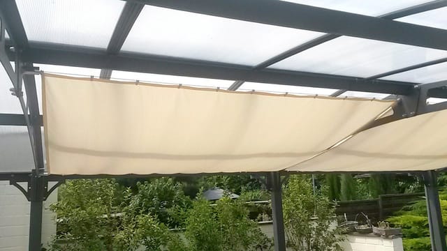 FLORACORD Sonnensegelbausatz, rechteckig, 270 x 140 cm - weiss
