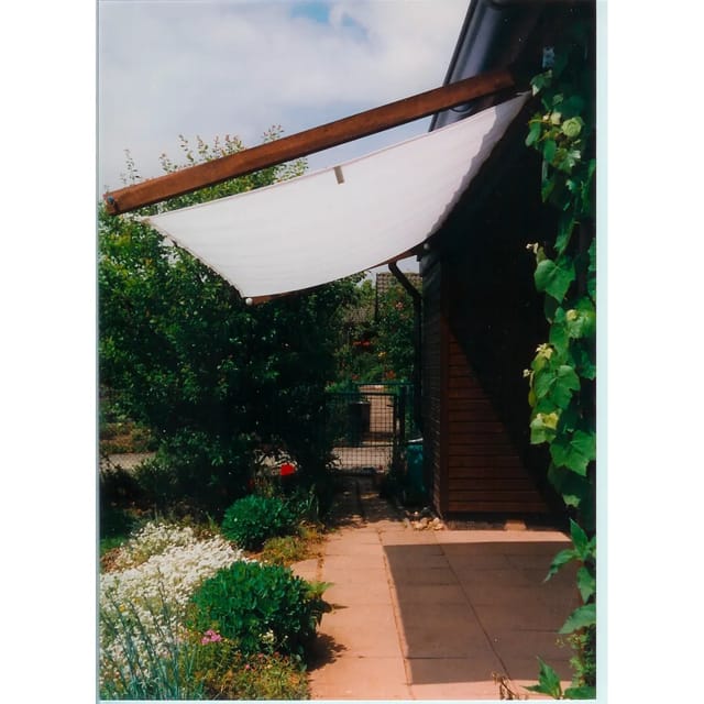 FLORACORD Pergola-Bausatz, rechteckig, 330 x 140 cm - weiss