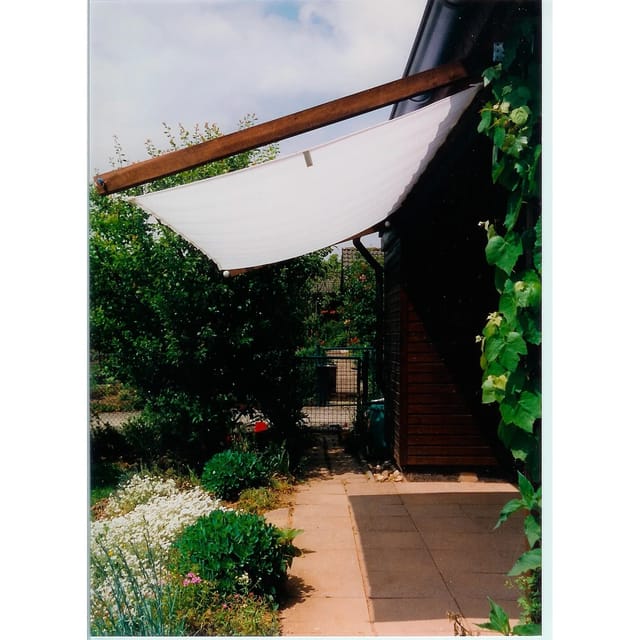 FLORACORD Pergola-Bausatz, rechteckig, 420 x 140 cm - weiss