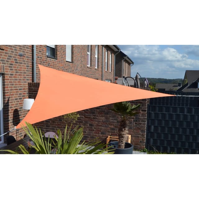 FLORACORD Dreiecksonnensegel, Breite: 460 cm - braun