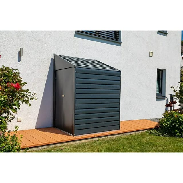 Spacemaker Gerätehaus, 4,4 m³, BxT: 204 x 128 cm - grau