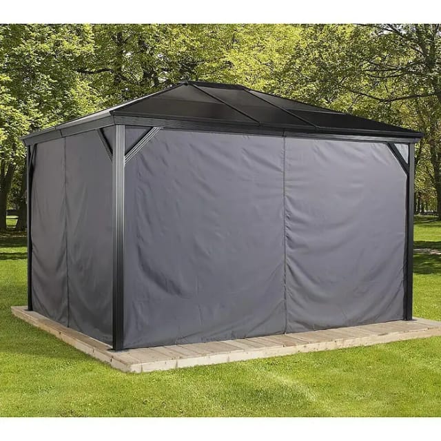 SOJAG Seitenteile »Verona«, Breite: 298 cm, Polyester, dunkelgrau