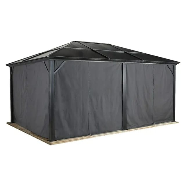 SOJAG Seitenteile »Meridien«, Breite: 485 cm, Polyester, dunkelgrau