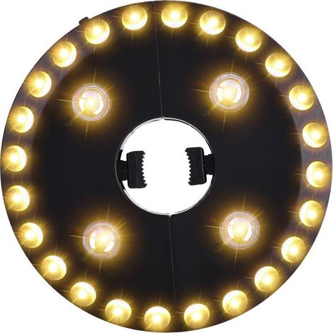 Warmweißes Licht Für Sonnenschirme, 28 Leds, Betrieb Mit 4 Aa-batterien, Für Sonnenschirme Und Campingzelte
