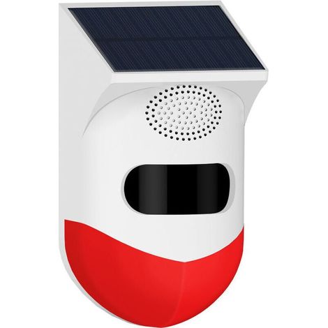 Einteiliger, Kabelloser Bewegungsmelder-alarm Für Den Außenbereich – Wasserdichter, Solarbetriebener, Kabelloser Alarm Für Die Einfahrt