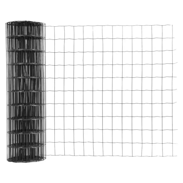 FLORAWORLD Gitterzaun, HxL: 100 x 2500 cm, Stahl, anthrazit - schwarz