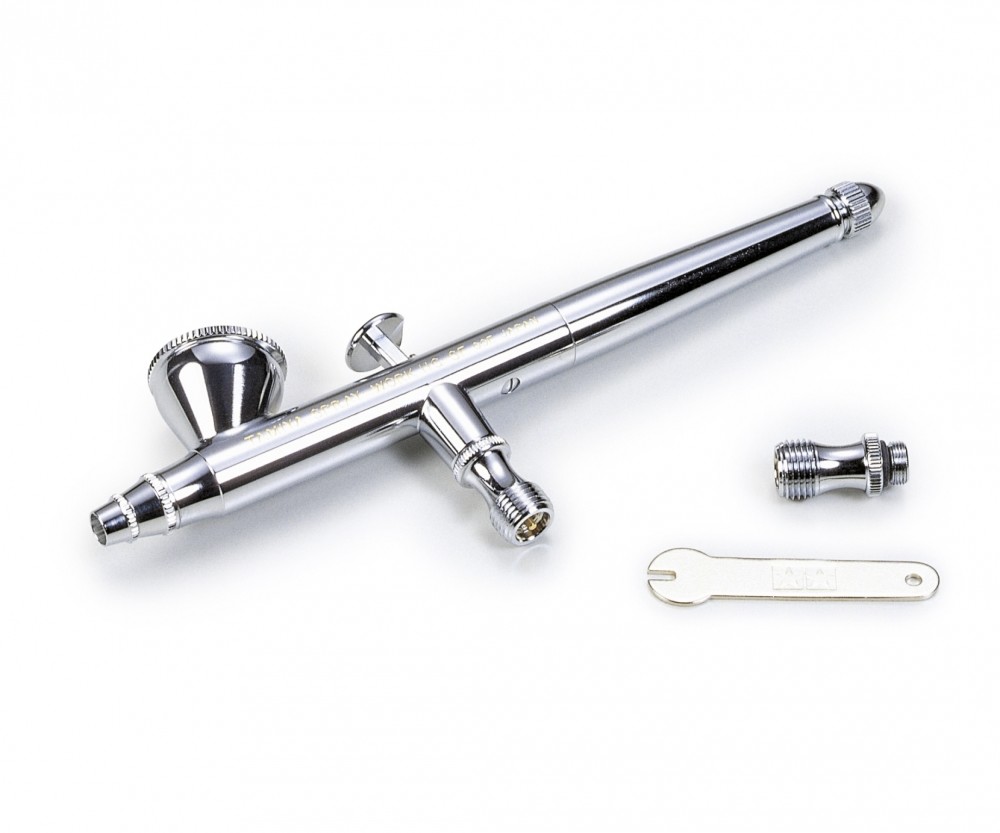 Tamiya Hg Super Fine Doppelaktion Airbrushpistole - Chrom