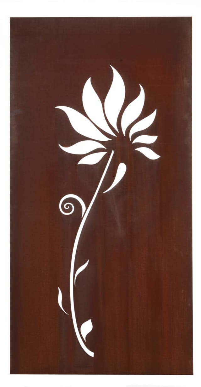 FLORAWORLD Sichtschutz »Lilie«, Stahl, HxL: 178 x 90 cm - braun