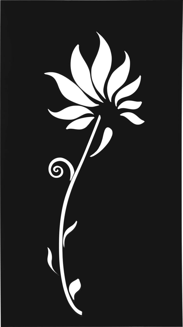 FLORAWORLD Sichtschutz »Lilie«, Stahl, HxL: 158 x 90 cm - grau