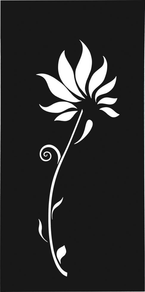 FLORAWORLD Sichtschutz »Lilie«, Stahl, HxL: 178 x 90 cm - grau