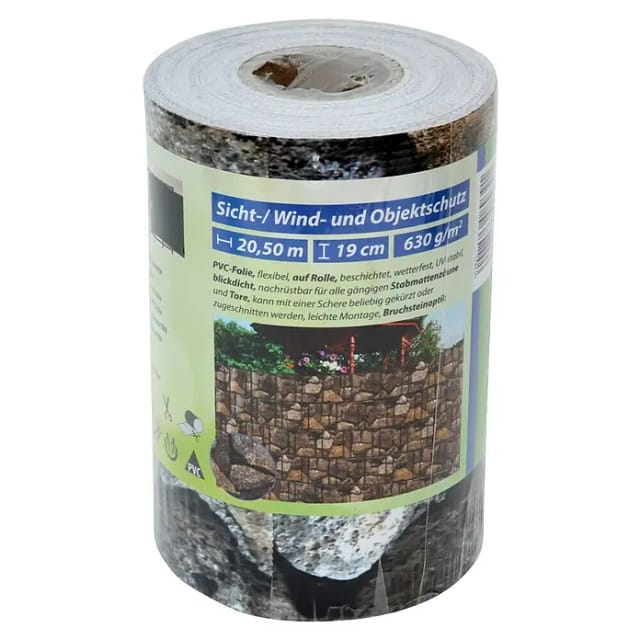 FLORAWORLD Sichtschutzstreifen »standard«, PVC, LxH: 2050 x 19 cm - braun