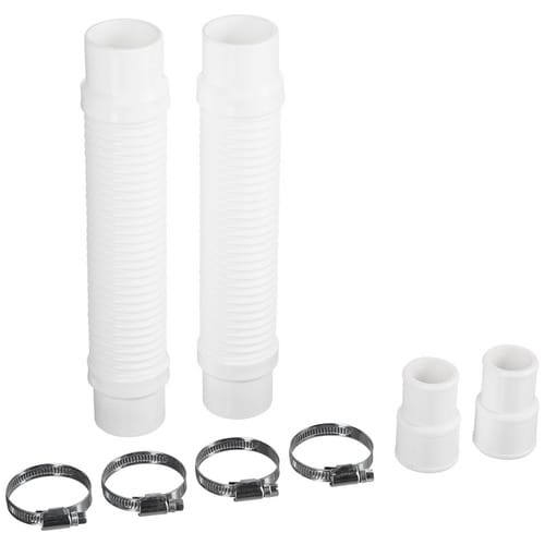Mr. GARDENER Schlauchanschluss-Set, für Schläuche mit Ø 32 – 38 mm, Ø 3,8 cm, Länge: 21 cm - weiss