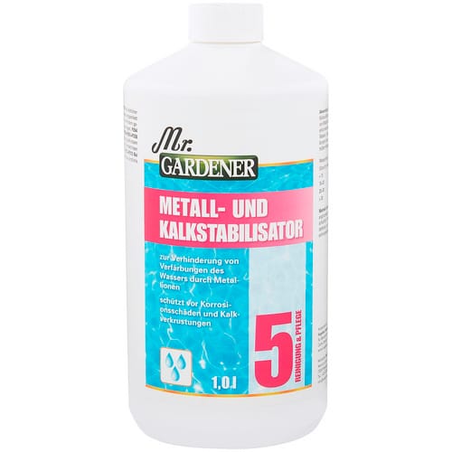 Mr. GARDENER metall_und_kalksteinstabilisator, 1 l - weiss