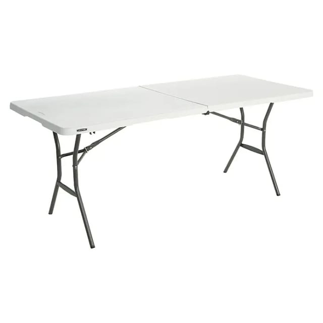 LIFETIME Klapptisch, BxHxT: 184 x 73,5 x 76 cm, Tischplatte: Kunststoff - weiss