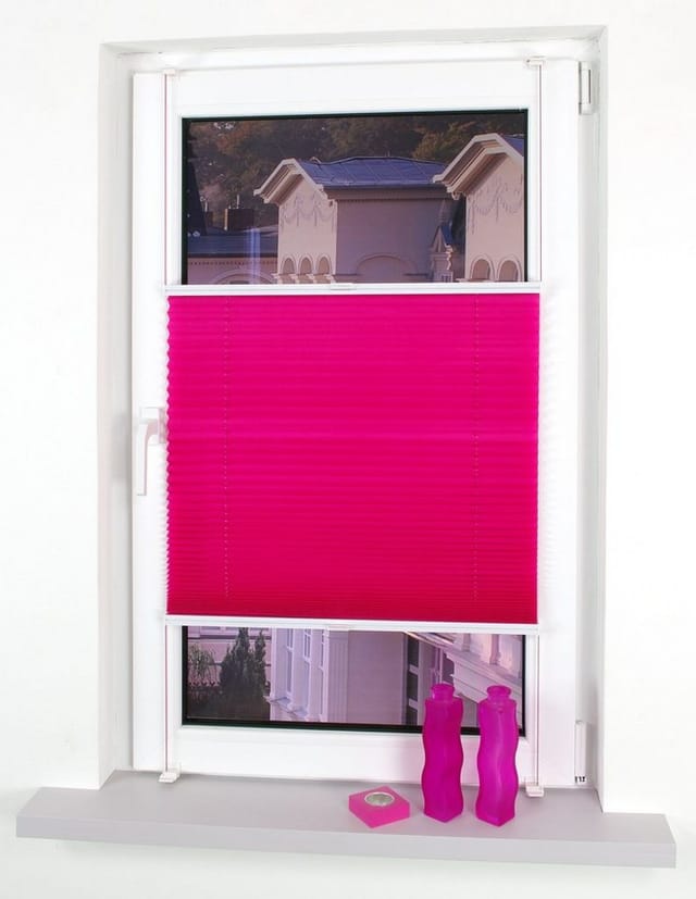 LIEDECO Klemmfix-Plissee, Young Colours, 45x150 cm - rot