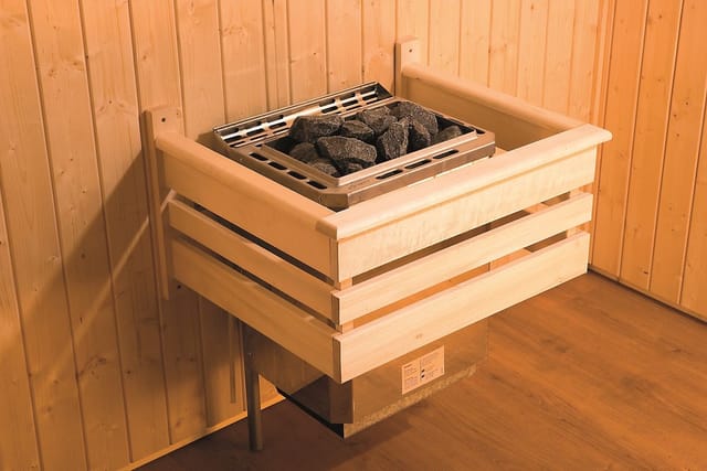 WEKA Sauna »Bergen 2«, BxHxT: 198 x 203,5 x 198 cm - braun