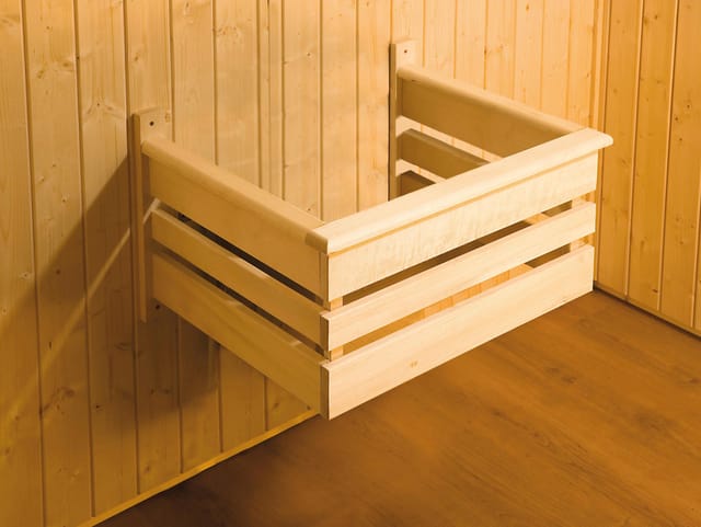 WEKA Ecksauna »Kemi Eck 2«, ohne Ofen, BxHxT: 245 x 199 x 195 cm - beige