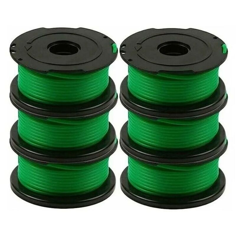 (2 Mm X 5,9 M) Packung Mit 6 Spulen Trimmerfaden Für Black & Decker