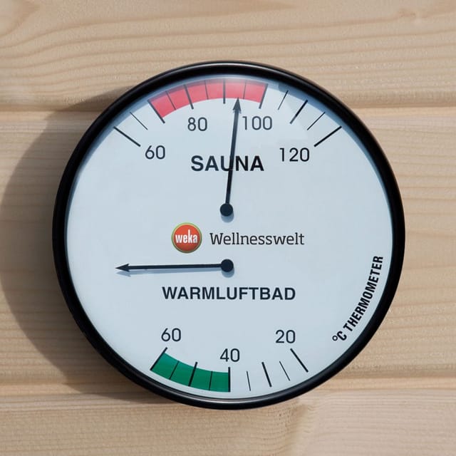WEKA Thermometer, für: Saunen, weiß - weiss
