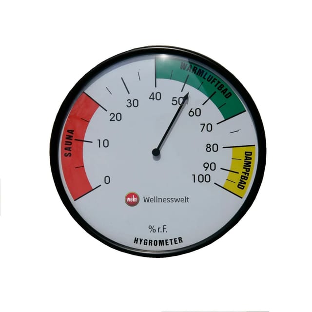 WEKA Sauna-Hygrometer, für: Saunen, weiß - weiss