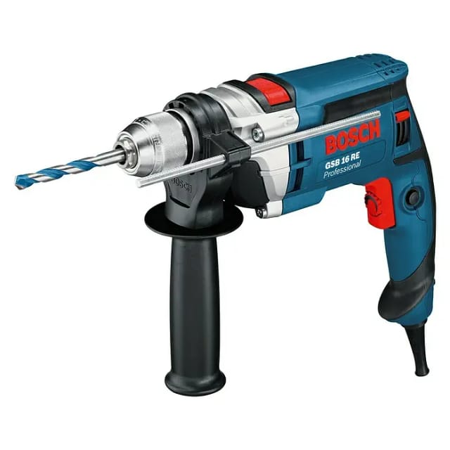 BOSCH PROFESSIONAL Schlagbohrmaschine »GSB 16 RE«, 750 W, max. Drehzahl: 2800 U/min - blau