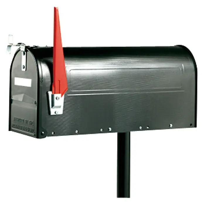 BURG WÄCHTER Briefkastenpfosten »US-Mailbox 893«, Stahl, schwarz