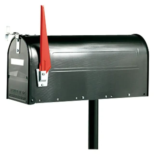 BURG WÄCHTER Briefkastenpfosten »US-Mailbox 893«, Stahl, schwarz