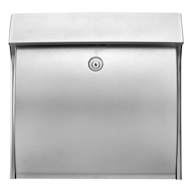 BURG WÄCHTER Briefkasten »Classico«, gewölbt, Kunststoff, silberfarben