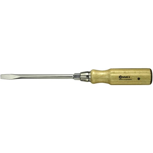 CONNEX Schraubendreher, Klingenlänge: 75 mm, Stahl, Längsschlitz, 40g - beige