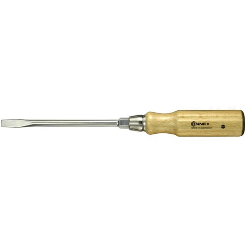 CONNEX Schraubendreher, Klingenlänge: 100 mm, Stahl, Längsschlitz, 67g - beige
