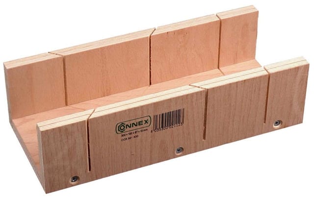 CONNEX Schneidlade, Holz, 6 x 24 x 3,5 cm - beige
