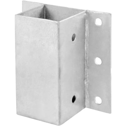 CONNEX Anschraubhülsen, Stahl, BxL: 120 x 150 mm - silberfarben