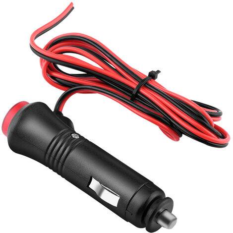 Zigarettenanzünder-adapter (12–24 V) Mit Schalterknopf Und Roter Led-anzeige, 1,5 M Kabel, 10 A Stromstärke, 60 W Leistung