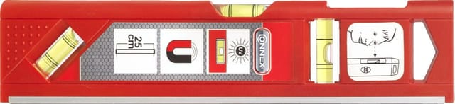 CON:P Magnetwasserwaage, Rot, 25 cm