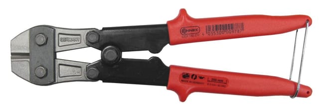 CONNEX Taschenbolzenschneider, rot/silberfarben/schwarz, Kunststoff/Werkzeugstahl
