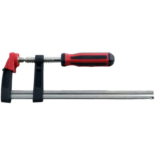 CONNEX Bastlerschraubzwinge, Spannweite: 200 mm, stahl|Kunststoff/Temperguss, 26 cm - bunt