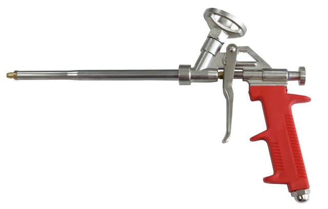 CON:P PU-Schaum-Pistole, Metall, geeignet für: Alle gängigen PU-Schäume - rot