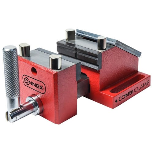 CONNEX Schraubstock, Sphärostahlguss - rot