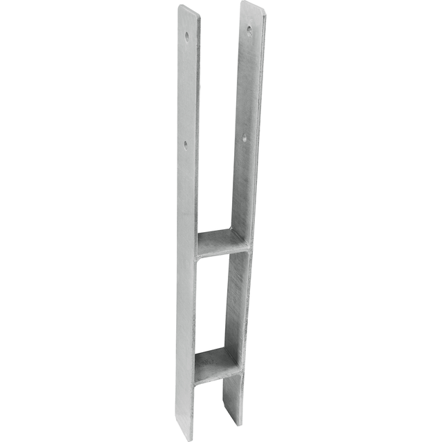 CONNEX Pfostenträger, Stahl, BxL: 63 x 630 mm - silberfarben