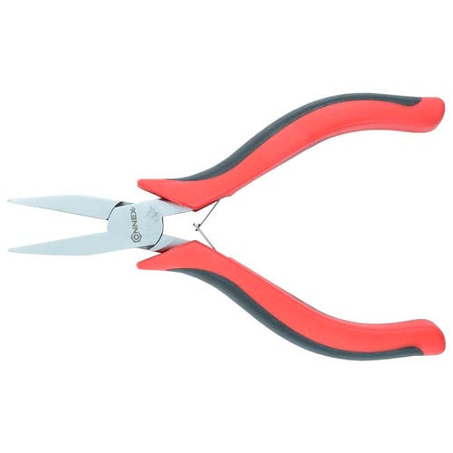 CONNEX Flachzange, Länge: 12 cm, Kunststoff/Metall - silberfarben