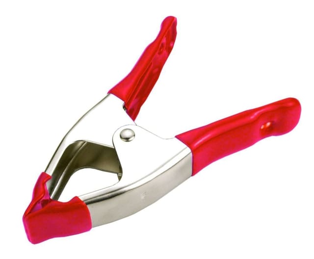 CONNEX Leimklemmzwinge, Spannweite: 50 mm, stahl|kunststoff, 15 cm - rot