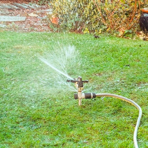 Mr. GARDENER Impulskreisregner, inkl. Erdspieß - schwarz