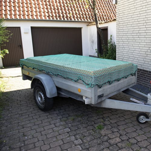 CONNEX Anhängernetz, (BxL): 1,6 x 3 m, Maschenweite: 45 x 45, Kordelstärke: 6 mm - gruen